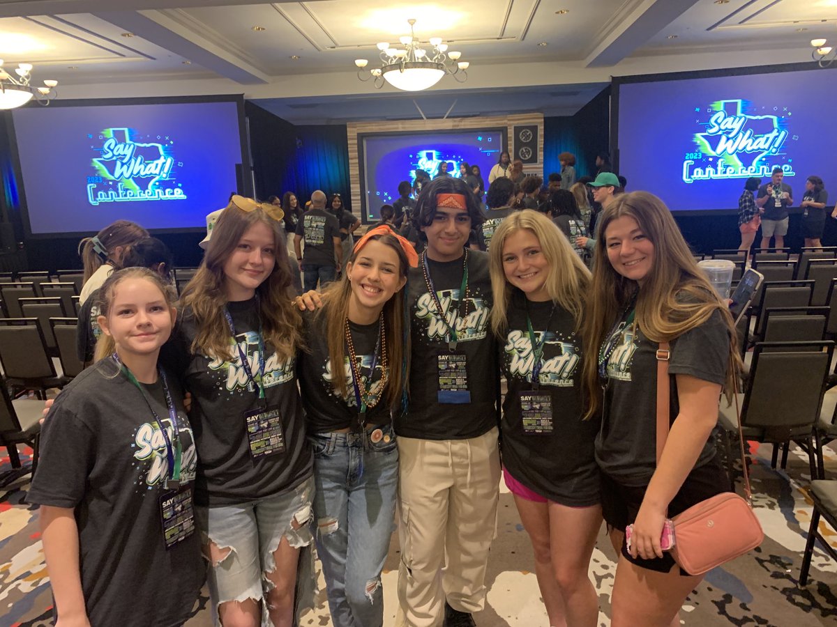 EW_challengers's tweet photo. ⭐️23 ⁦@TxSayWhat⁩ Leadership Conference is a wrap!  Now it’s ⏱️ to share our #tobaccofreevision #edgewoodbychoice #saywhatconf💜🐾💛 https://t.co/cuKZyBApTT