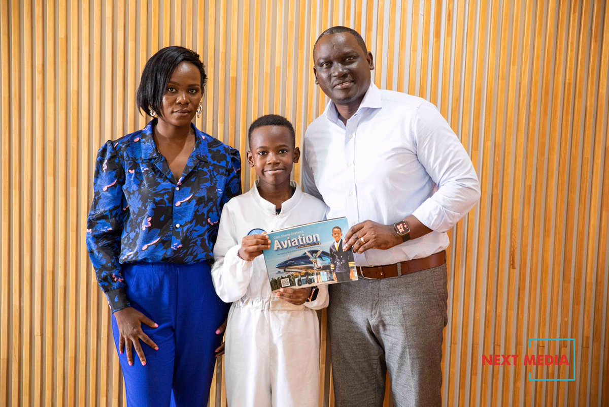 KKariisa's tweet photo. Proud to have met Graham Shema aka "Captain" earlier today when he and his very supportive mother, Shamim Mwanaisha, visited us at the #NextMediaPark.

Having gained interest in aviation at the tender age of 3, “@CaptainShema” has already co-piloted some flights long… (1/3) https://t.co/H8pqbSmP6A