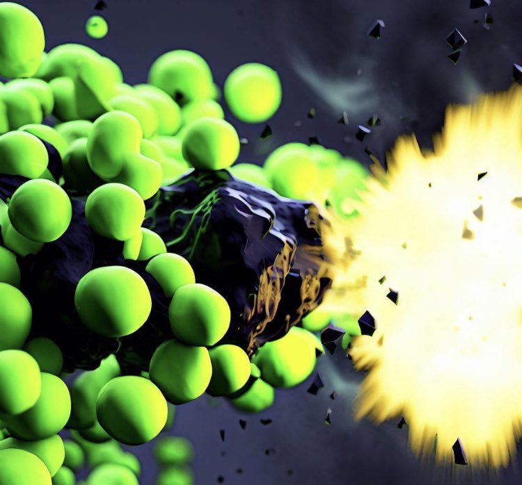 JourneyT0TheSon's tweet photo. the power of science and chemical wonders! #GreenCatalyst #BlackMass #YellowEnergy #ExplosiveReaction #ChemicalReactions
green catalyst exploding a black mass releasing yellow energy https://t.co/npNL4qJuO7