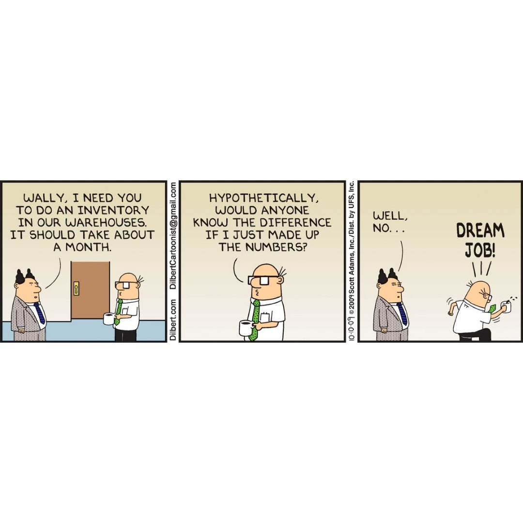 morningdatabrew's tweet photo. Indeed, its a dream job. Wait, it is PMR season, what a timing!

#programmerhumor #corporatehumor #dilbert https://t.co/OS1Ga6fOYq