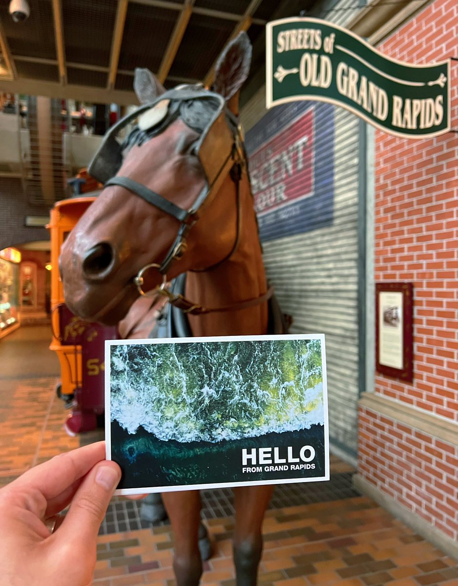 Dropped off a new batch of Hello From Grand Rapids postcards at the Public Museum (<a href="/GRMuseum/">GR Public Museum</a>) gift shop.