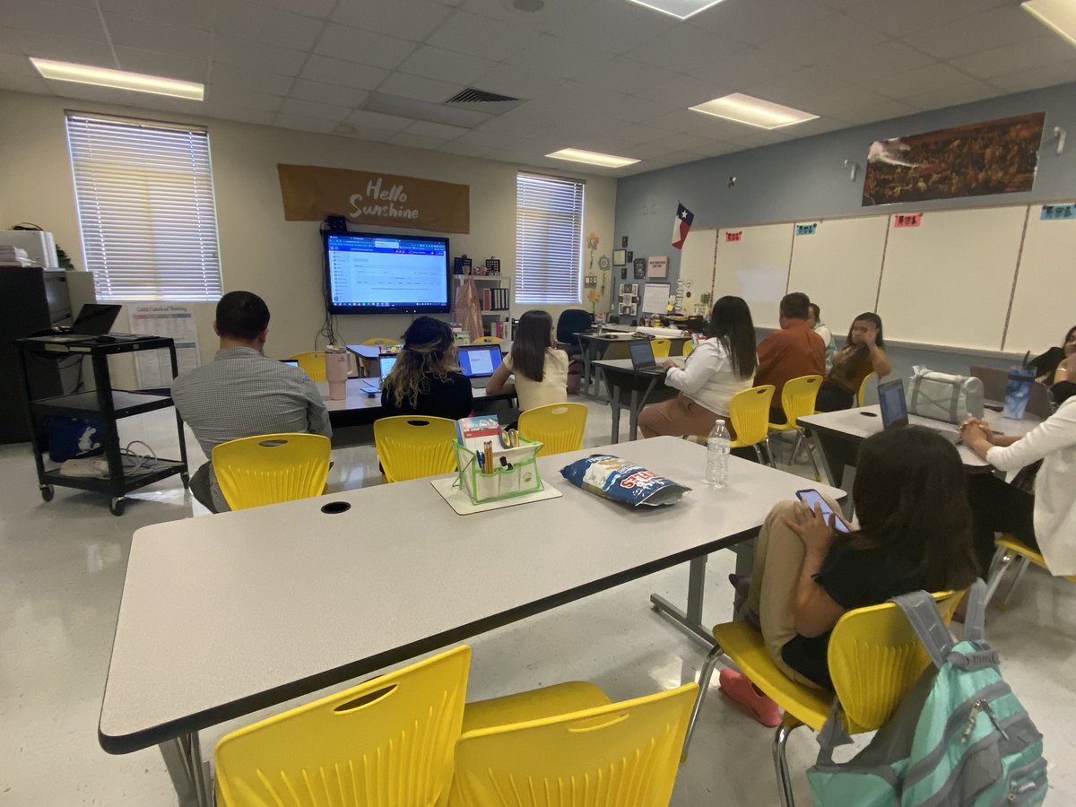 Hawk 101 teacher training on PBIS Rewards. #HawkStrong_CISD #WeAreClintISD #PBISRewards