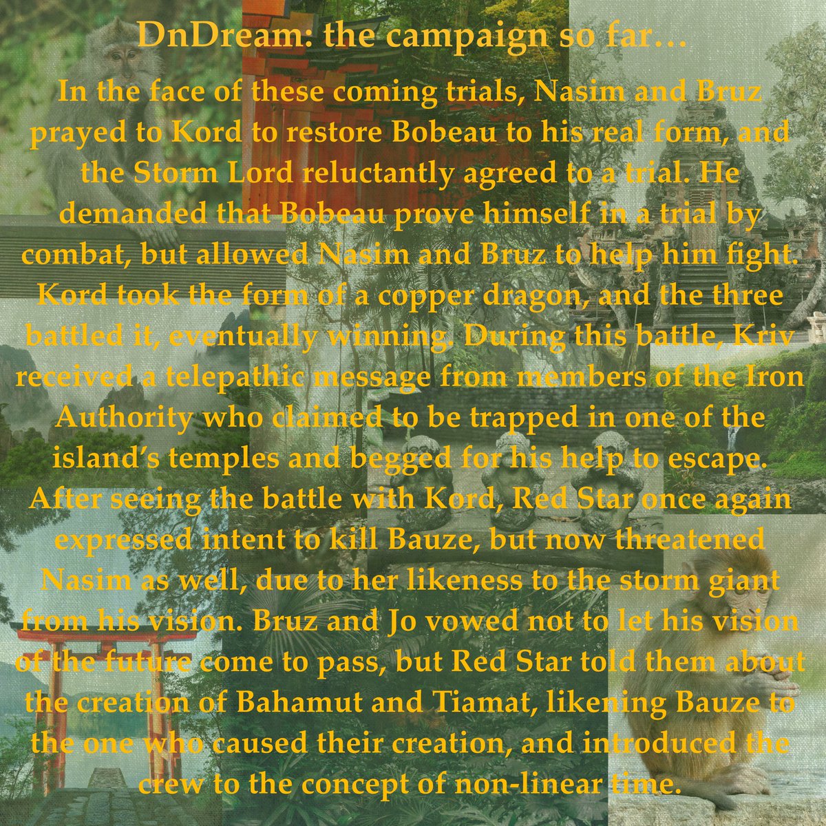 dndreamroleplay's tweet photo. This week’s campaign recap covers a LOT of important info that the crew discovered on Monkey Island #dndream #dndstream #dungeonsanddragons https://t.co/KsBOcJ7EPD