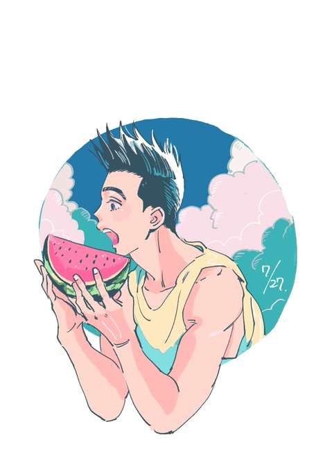 「sky watermelon」 illustration images(Latest)