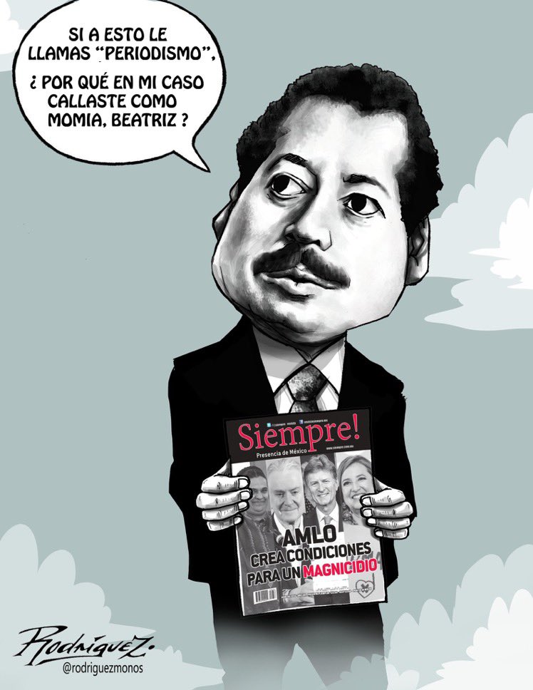 epigmenioibarra's tweet photo. "Periodismo sicario, como Siempre"
Cartón de @rodriguezmonos https://t.co/rJ7Rk5Zyy4