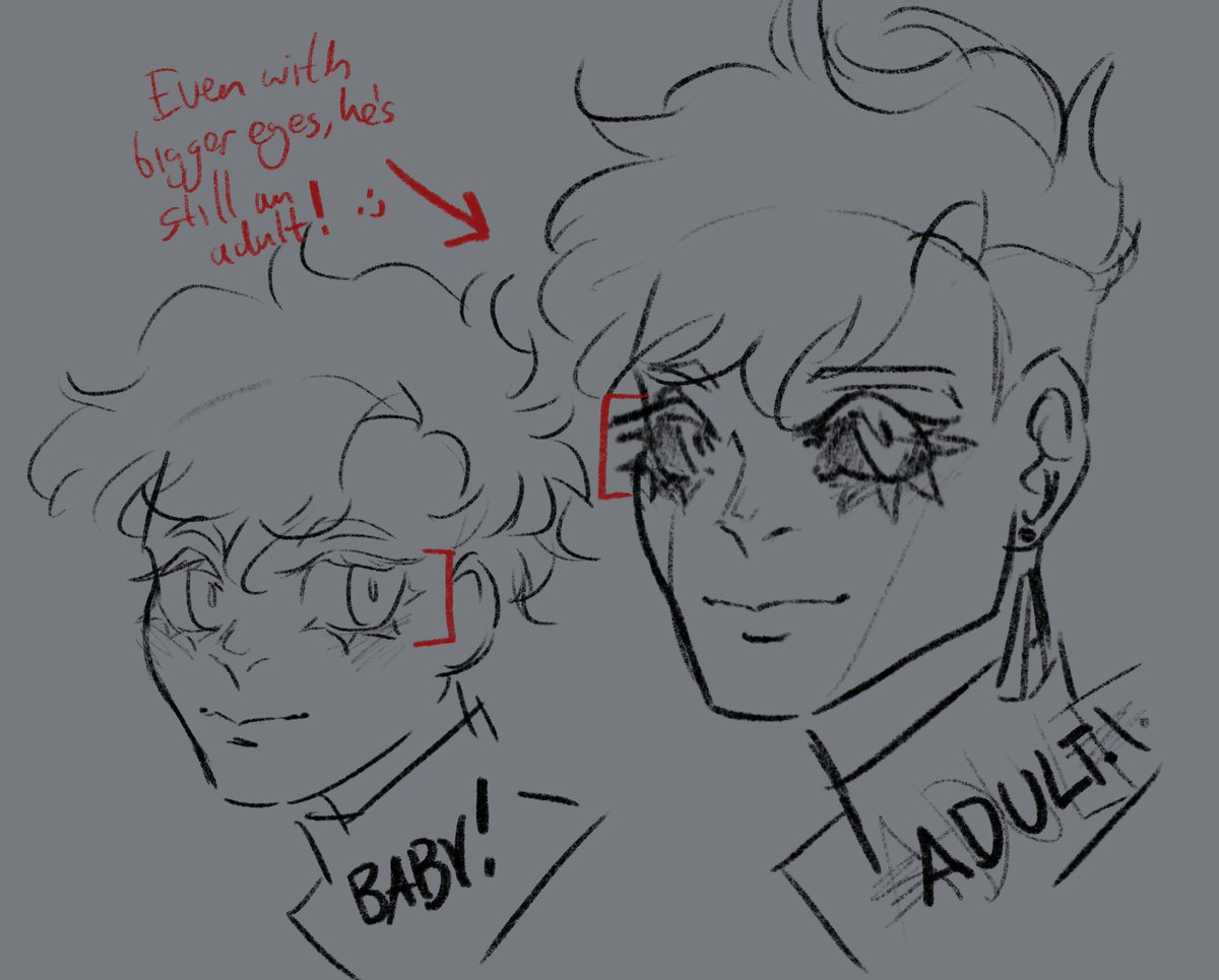CodexCrow's tweet photo. Quick stylised art tutorial on how to draw adults vs kids! I did this as a guide for somebody on discord and thought it might be helpful to some people also :> #artutorial #oc #characterdesign https://t.co/nFKoCPC9PJ