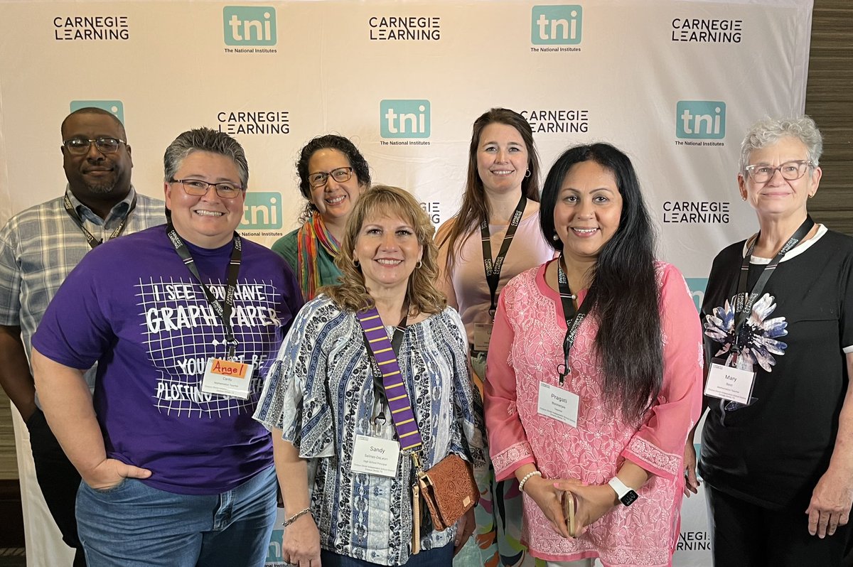 TNI Carnegie Learning! This has been an incredible conference that will 100% support leaders and teachers working together to support student success. Miller Bucs ready for 23-24! #strongertogether2023 #carnigielearning