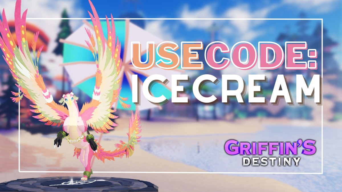 Sonar Studios on Instagram: New code time! 🌟 Use code ICECREAM to receive  the Sweet Treats color palette! 🍨 🎨 #griffinsdestiny #roblox