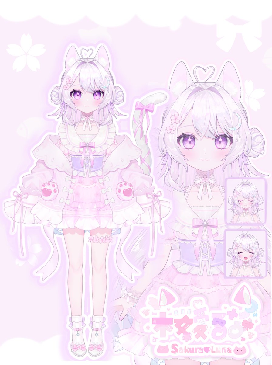 ☽･:*┈┈┈┈┈┈┈☪︎*｡꙳

#立ち絵公開

はじめまして❕
#VTuber準備中︎ の桜愛るなです🌙

今年デビュー予定の歌うねこ！🐱🎀
癒しと歌を届けます🍀*゜

最古参待機所⤵︎⭐️
m.twitch.tv/lunasakura_?de…

#新人VTuber #拡散希望
#新人Vtuberを見つけ出せ 

☽･:*┈┈┈┈┈┈┈┈☪︎*｡꙳