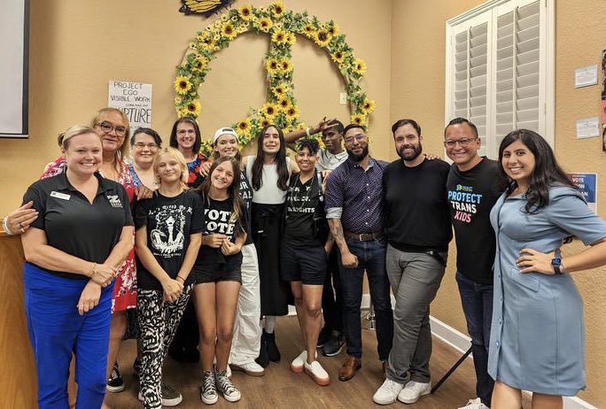 CarlosGSmith's tweet photo. Thank you @ContigoFund for hosting tonight’s important Trans Town Hall in Orlando to help individuals and families understand their rights in Florida. 

They created a brave space for people to ask questions plan their path forward. 

Our community isn’t going anywhere. https://t.co/5gh0tvgS87