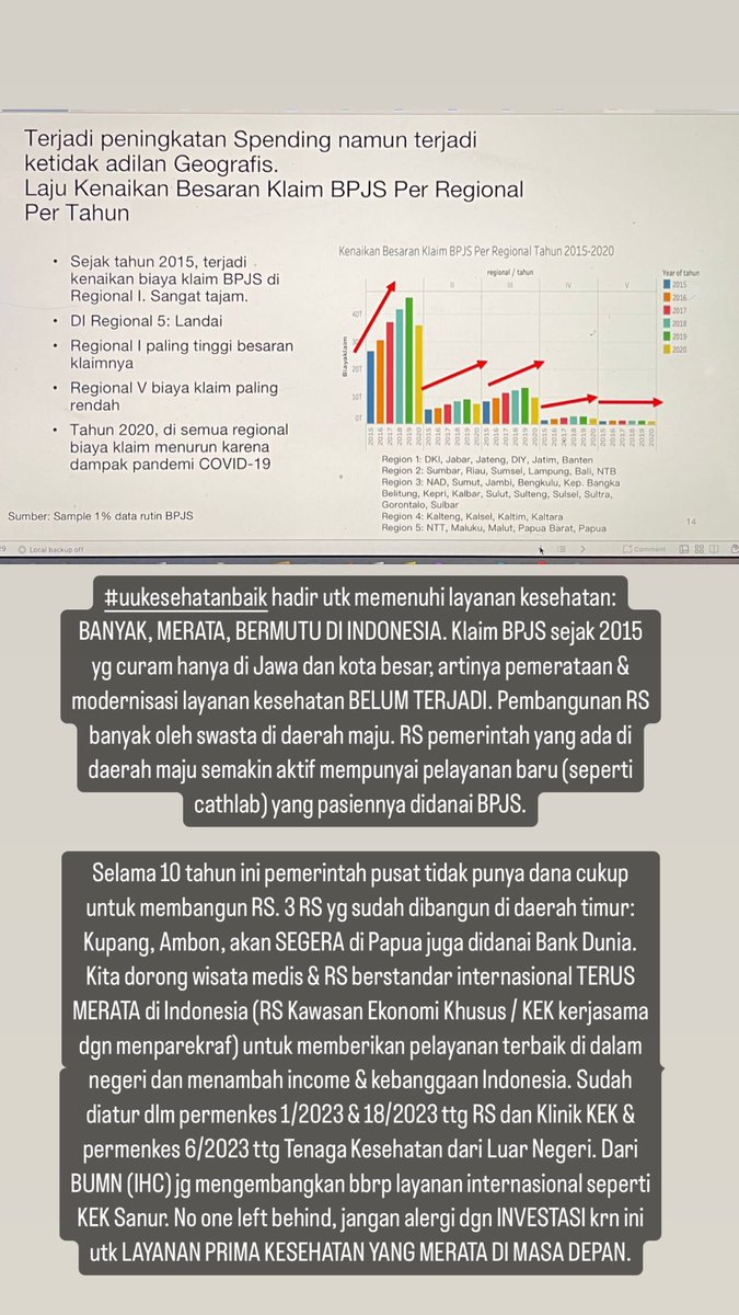 Ngabila's tweet photo. UU kesehatan lahir utk layanan kesehatan merata, bermutu, patient safety, pemerintah tdk bs sendirian, investasi &amp; kolaborasi diperlukan, tdk hny SINERGI pemerintah pusat daerah, HIBAH &amp; KOLABORASI PENTAHELIX: pemerintah, swasta, akademisi, masyarakat, pers. Jgn alergi INVESTASI! https://t.co/GDwCD8Qgga