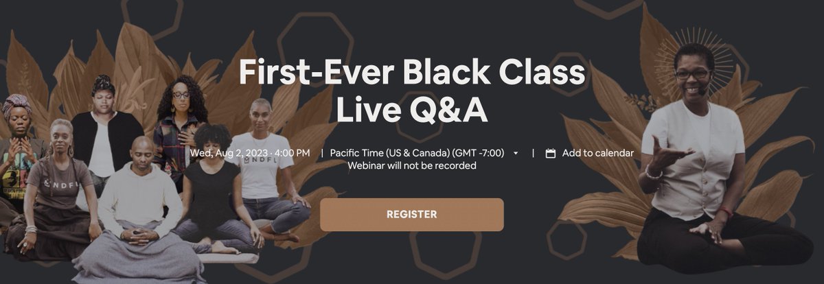 Our Boldest Move Yet. Mindfulness white-washing ends here. Black is the new Black.  MNDFL offers the first-ever mindfulness Black Class - mndfl.ly/blackclass-qa-…