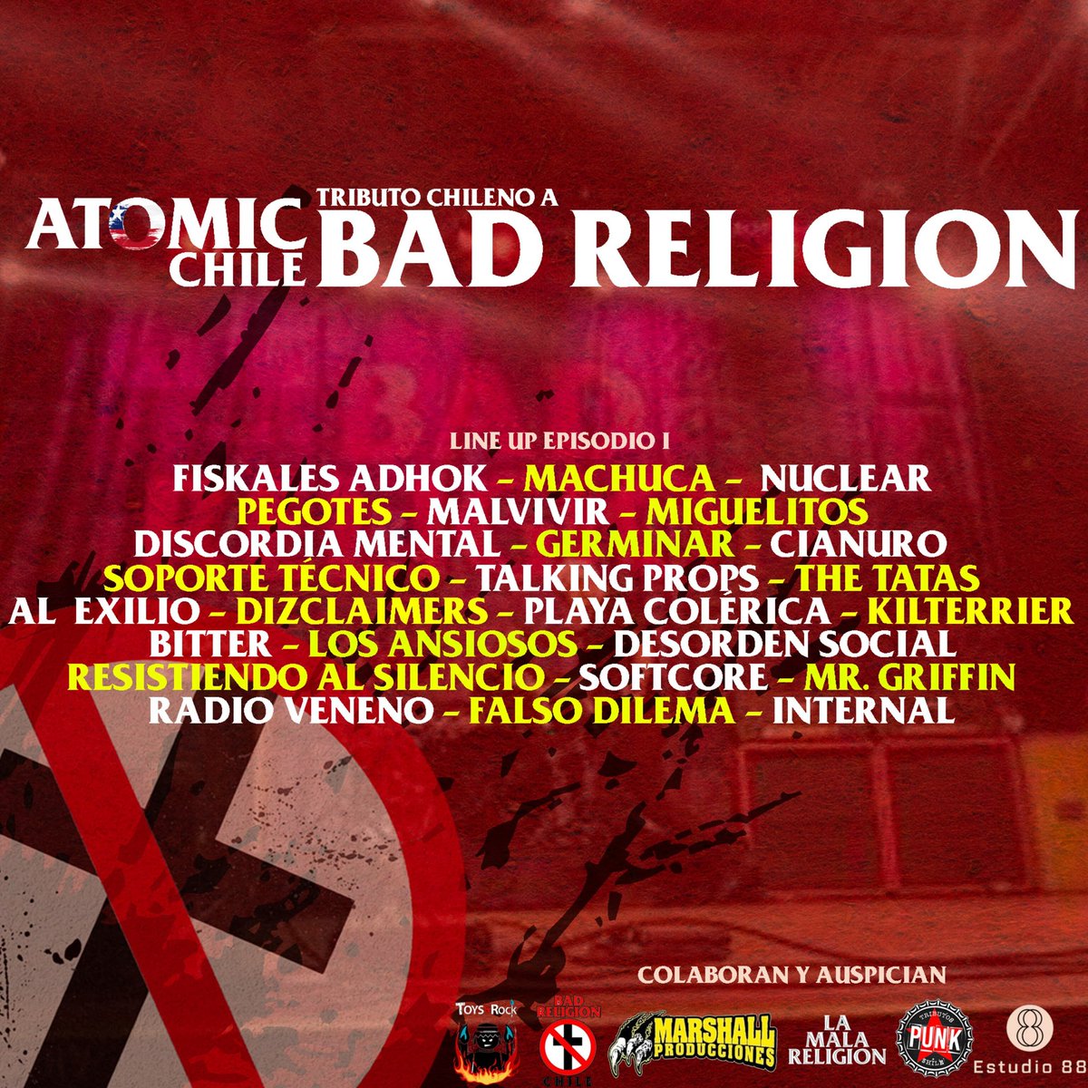 🔥Acá vamos a estar!! Versionando a <a href="/BadReligion/">Bad Religion</a> !! Los decanos del hardcore punk!!