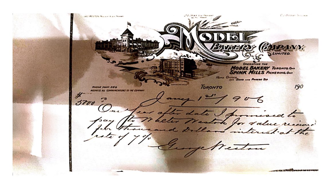 BrandonElliz's tweet photo. @MoMorry @CanadaGoose99 Yup, found. 

This is ultimately the initially sale of 50% of the Weston Family bakery.

Today otherwise known as Loblaws, Presidents Choice, Holt Renfrew…

It all grew and was established from this said transaction. https://t.co/MFjJnoCHWV