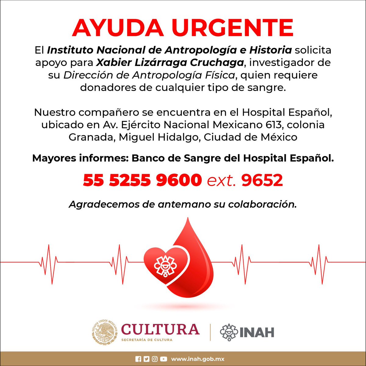 INAHmx's tweet photo. El Instituto Nacional de Antropología e Historia solicita de la manera más atenta su colaboración: https://t.co/LfzWa1pBk3