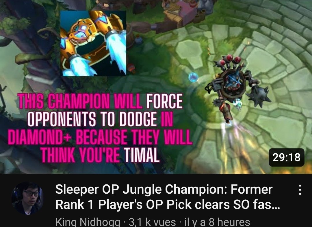 Incroyable de se dire que j'ai jamais perdu contre lui en compétition amateur.

Bravo à ce qu'il est devenu, giga respecté dans le ladder