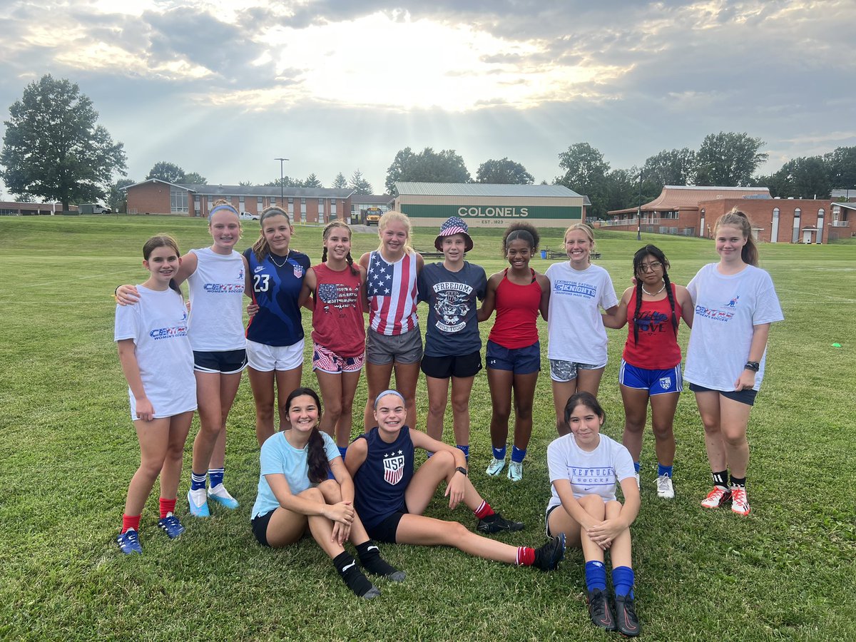 Lady_Ads_Soccer's tweet photo. #LadyAds ready to cheer on the USWNT with a USA themed practice and watch party! #family #thesecolorsdontrun #thesegirlsdo https://t.co/7tY32SQ6U0