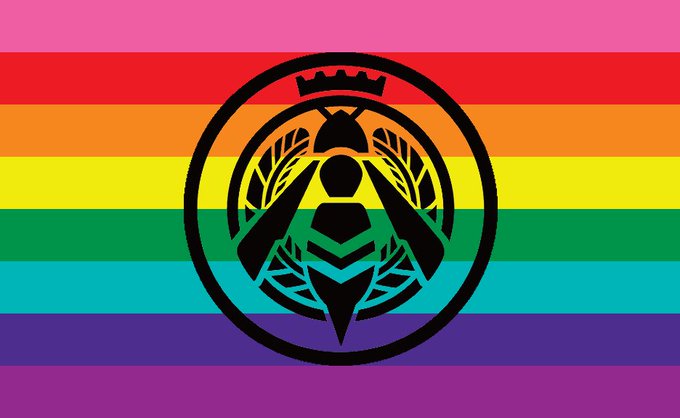 pride flags for when you're repopulating the hive 