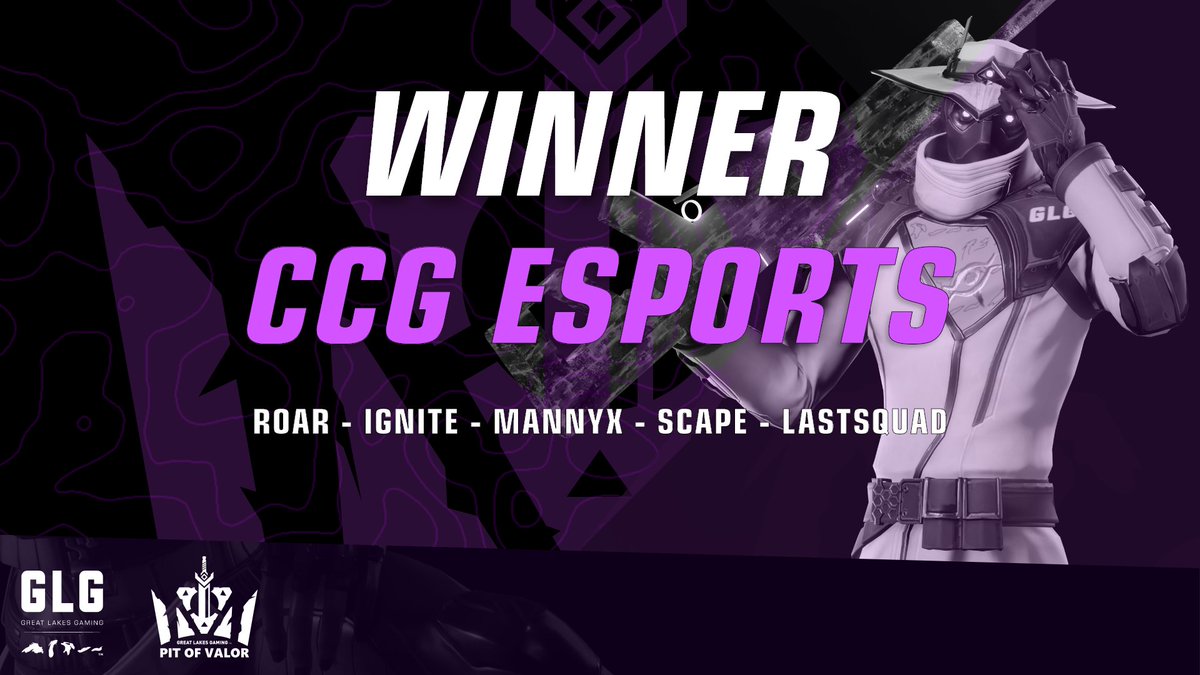 👑CROWNED CHAMPIONS👑

Congratulations <a href="/CCGEsport/">CCG Esports</a> on claiming a #PitofValor crown 👑
🥇<a href="/scape29/">SoaR scape</a> 
🥇@lastsquall 
🥇<a href="/CaptainRoar7/">Roar</a> 
🥇@MannyXFps 
🥇<a href="/CSIgnite/">Ignite</a>  
🥇<a href="/defnotskai/">skai</a> (Manager)

📝Want to compete in more tournaments? battlefy.com/glg-tournaments