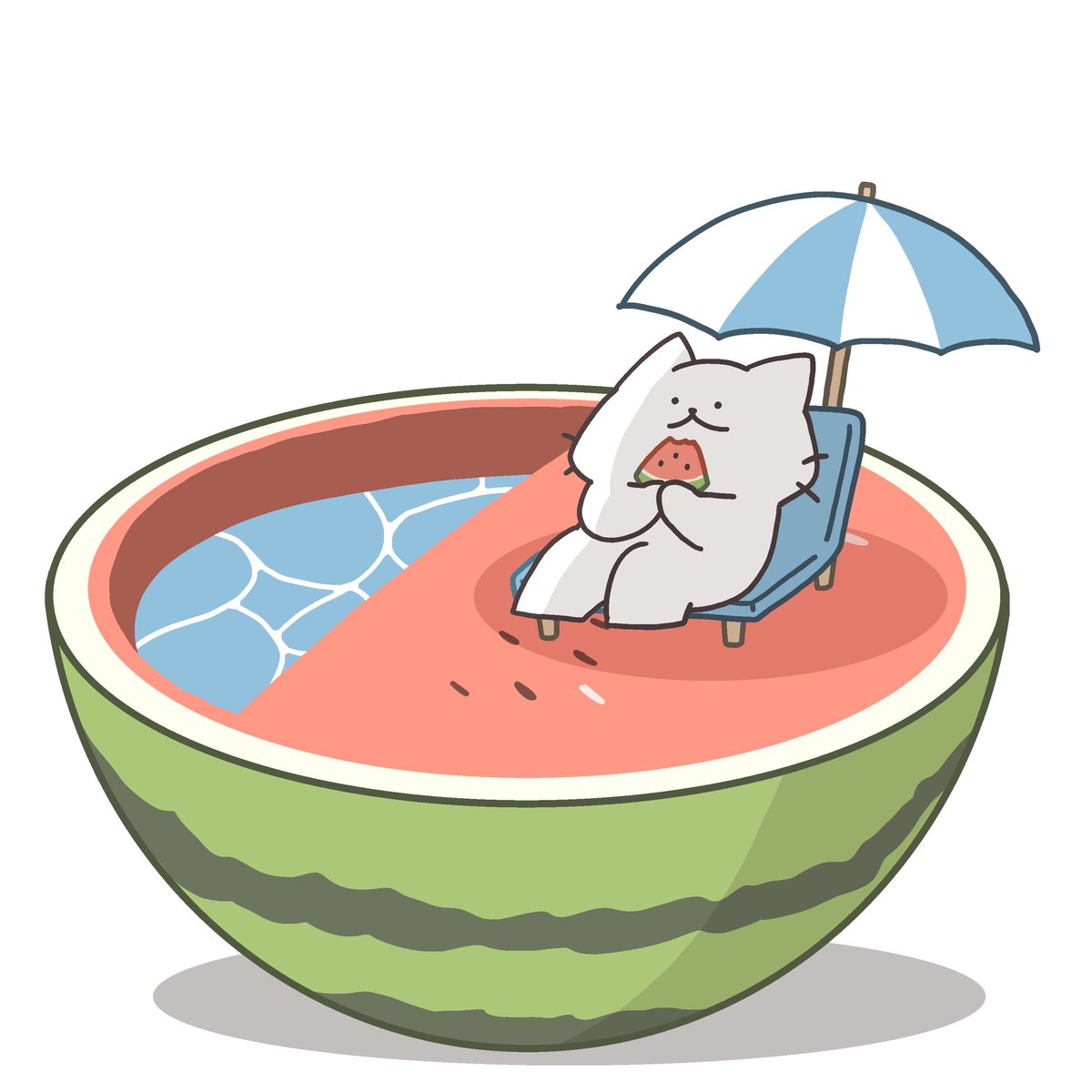 food watermelon fruit umbrella no humans white background eating  illustration images