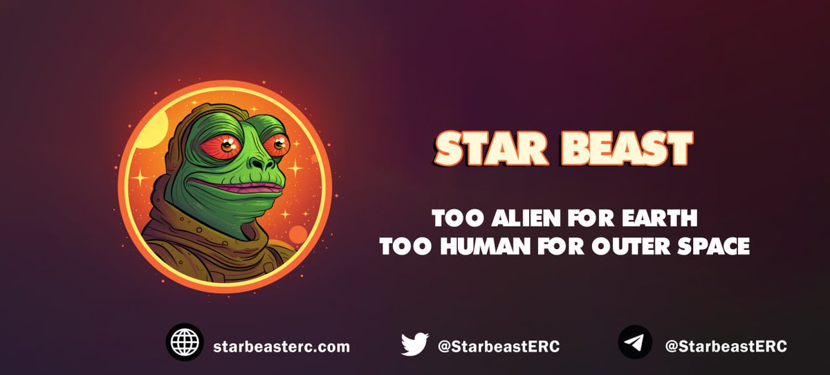 aped this on 3k looks bullish @starbeasterc locked 2months renounced.
CHART: dexscreener.com/ethereum/0xbb7…
<a href="/EricCryptoman/">Eric Cryptoman</a> <a href="/cryptoskullx/">CryptoSkull 💀 ze last bull standing</a> <a href="/CryptoKaduna/">Kaduna</a> <a href="/ChadCaff/">Caff</a> <a href="/CryptoDegen1000/">Crypto Degen 1000x ☎️</a> <a href="/madapescall/">MadApes</a>