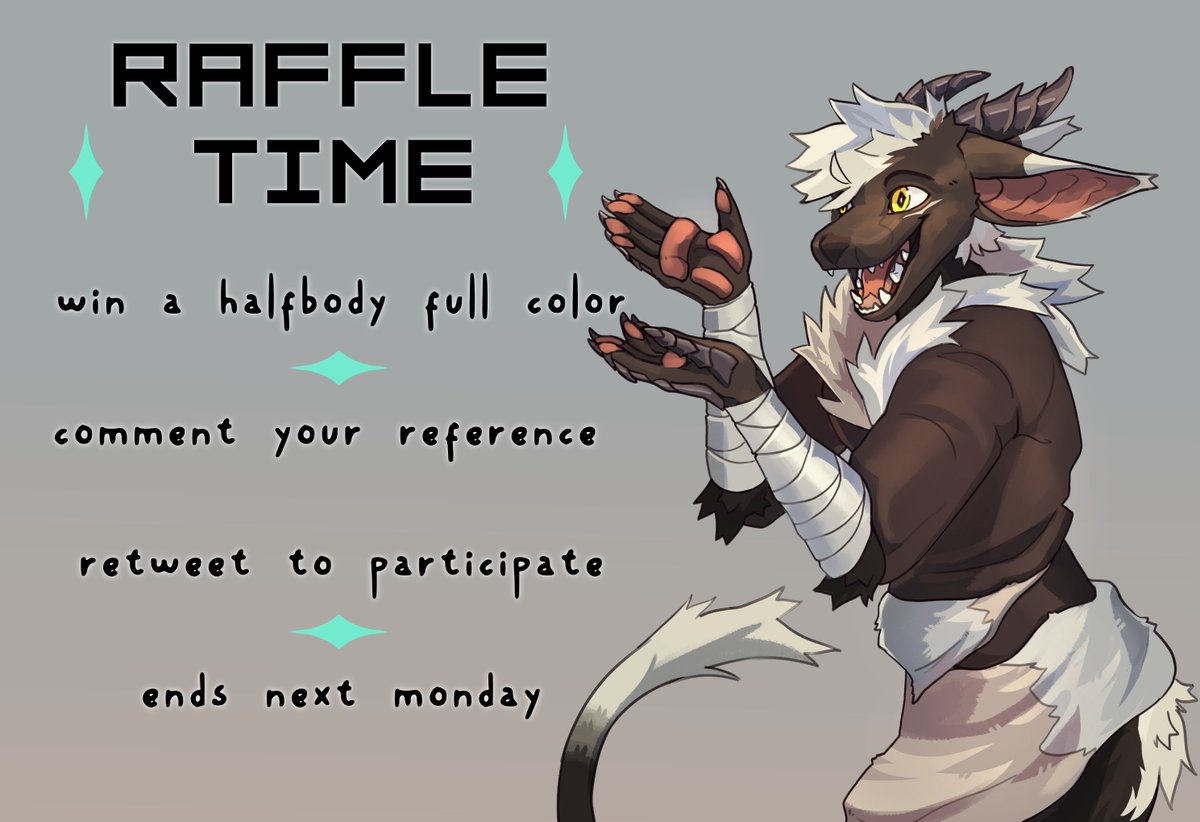 ✨RAFFLE TIME✨🦐 -no need to follow tho is appreciated uwu✨ -ends on Monday 31th✨ -retweet to enter ✨ -commenting your reference is appreciated✨ -best of luck ✨