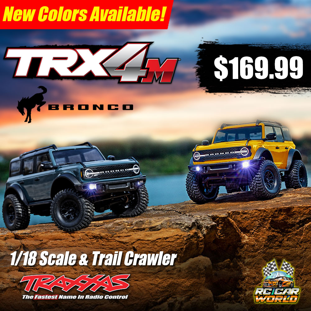 RCCarWorld's tweet photo. TRX-4M Scale And Trail Crawler With Ford Bronco Body 1/18 Scale 4WD Electric Truck
New Colors Available! $169.99
Buy here: https://t.co/dpitaeBaO4
#RcTraxxas #RcTRX4M #RcBronco #RcDefender #Rc4WD #RcElectricTruck #RcCarWorld https://t.co/nLn1Ntn1kv