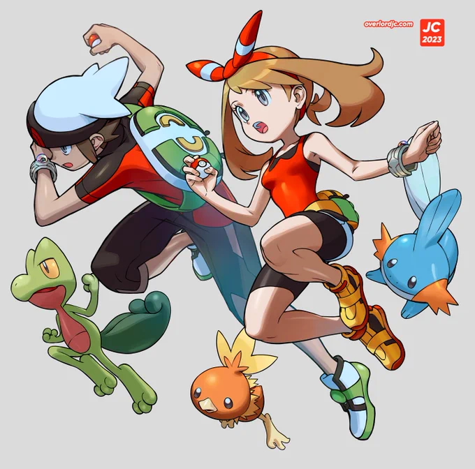  Omega Ruby Alpha SapphireThese WERE daily sketches, but I went overboard. Daily 52 - 53 May &amp; Brenden These will be available as a print &amp; sticker set in my shop! Pre-orders open tonight - link will be in the thread soon! #pokemon #pokemonORAS #Nintendo 