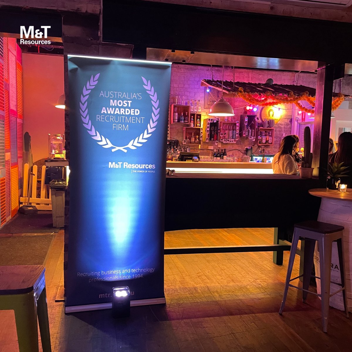 MT_Resources's tweet photo. We loved getting together with over 70 of our Queensland-based contractors at our latest M&amp;T Resources function – or should we say “fiesta!”
Between the food, drinks, and cantina-inspired venue, we forgot we were in a Brisbane winter…if only for a moment! https://t.co/RhXSd585P9