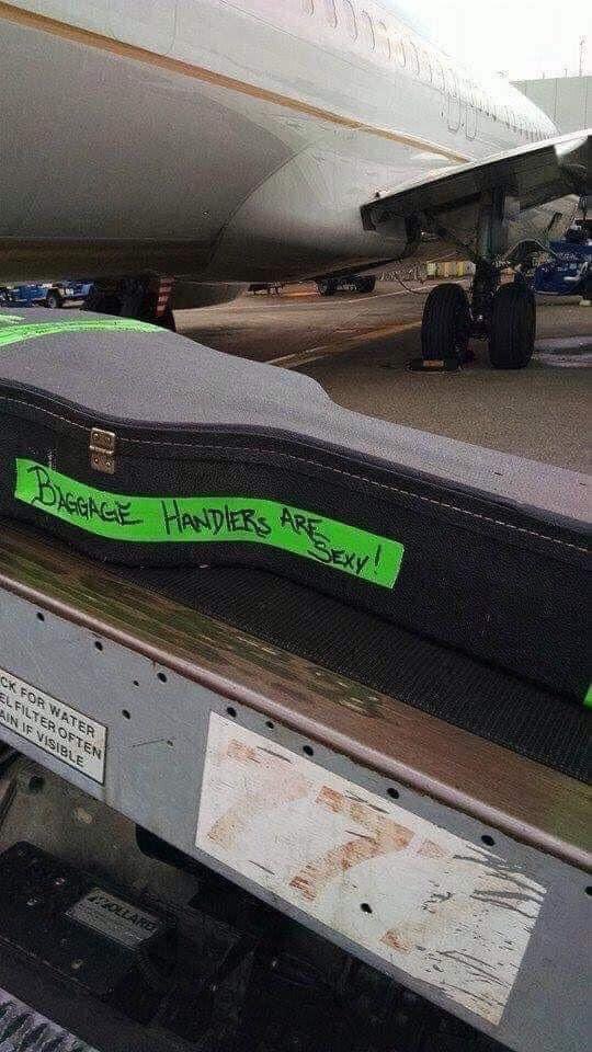 Pro tip for all of our traveling musician friends.