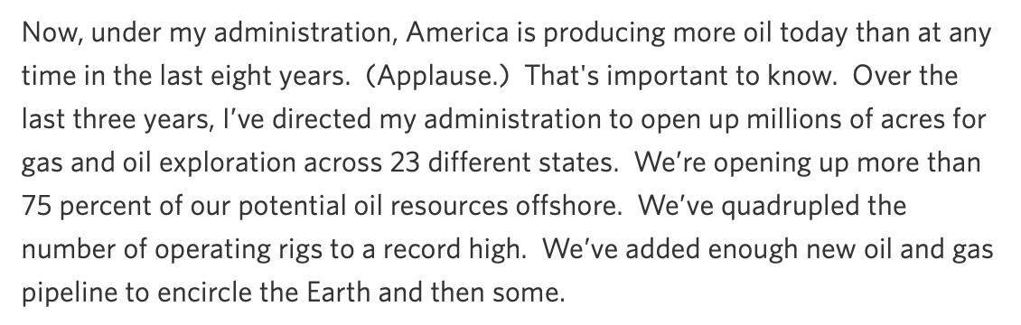 davidsirota's tweet photo. I don't really understand how Barack Obama can today talk about the climate crisis with a straight face after he delivered this speech in the same month climate scientists were warning of record-breaking temperatures.

https://t.co/yIPUk7BsRW https://t.co/zqIEmiRVV5
