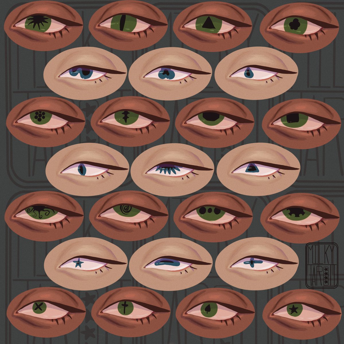 Some eye deformity ideas for my comic :)
