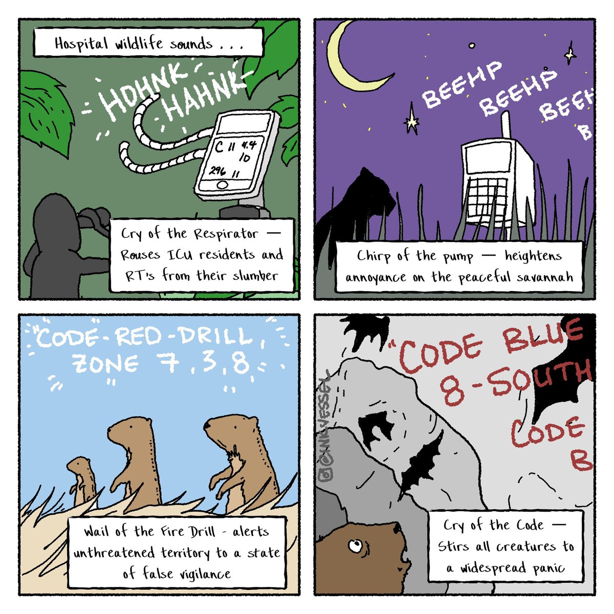 Hospitals can be noisy places…