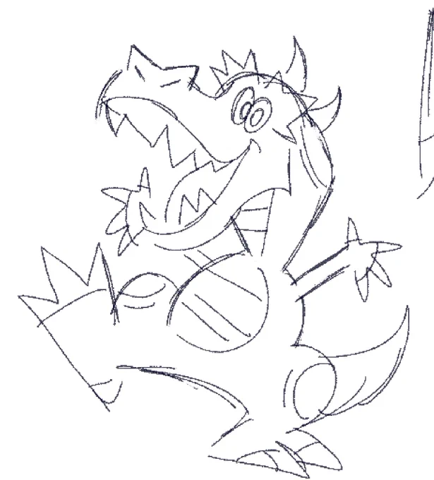 I completely forgot how to draw Devil Dinosaur HAHA 