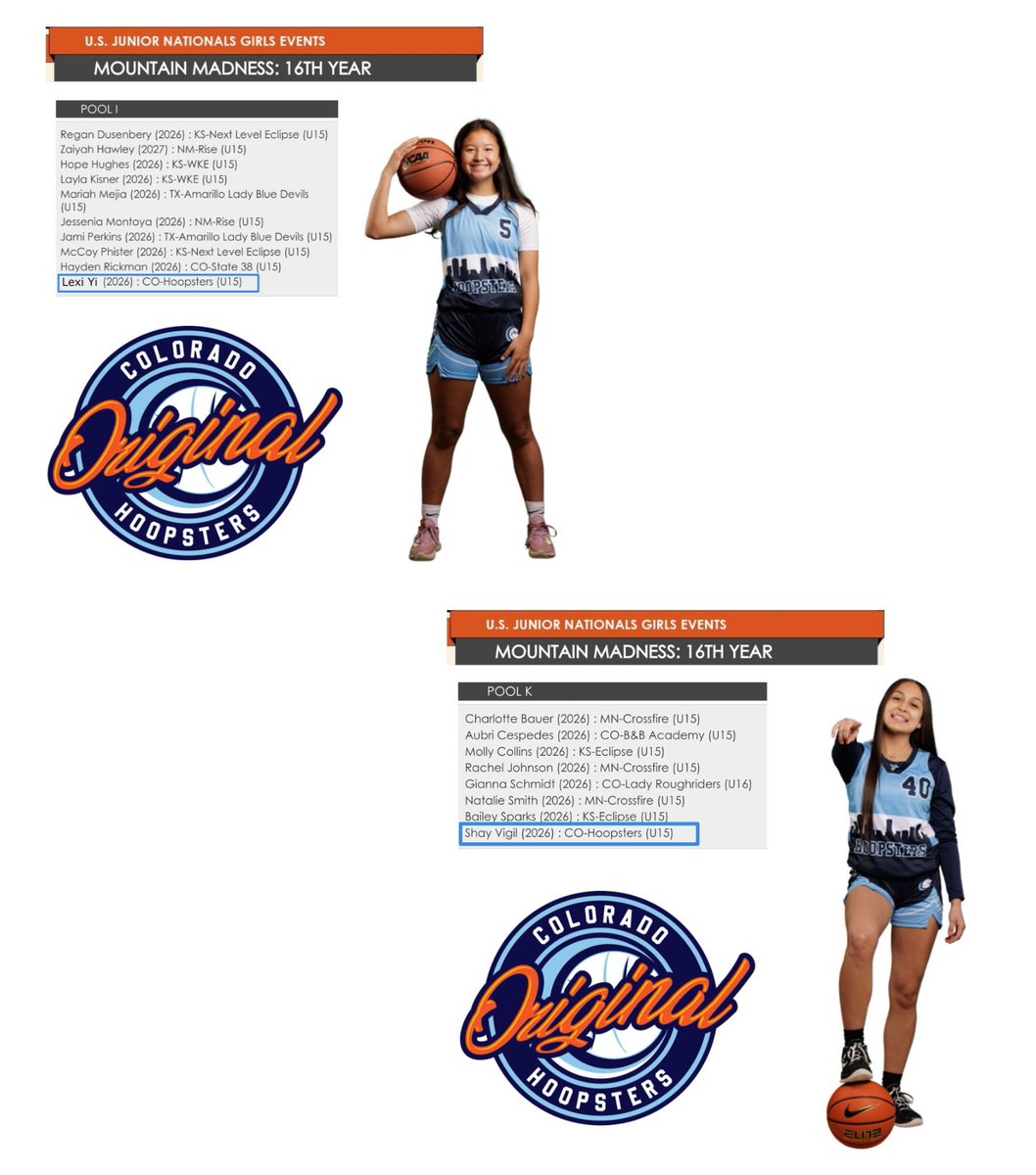 Proud of these girls for representing in the 2023 USJN Mountain Madness! 💪🏽🏀💙