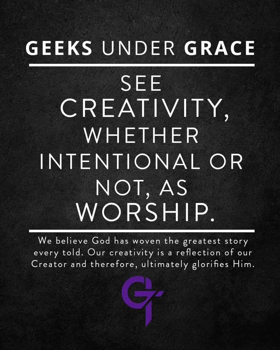 GeeksUnderGrace's tweet photo. Do you consider yourself a Geek Under Grace? Here are some things we Geeks Under Grace stand for!
#GeeksUnderGrace https://t.co/43shieus7b