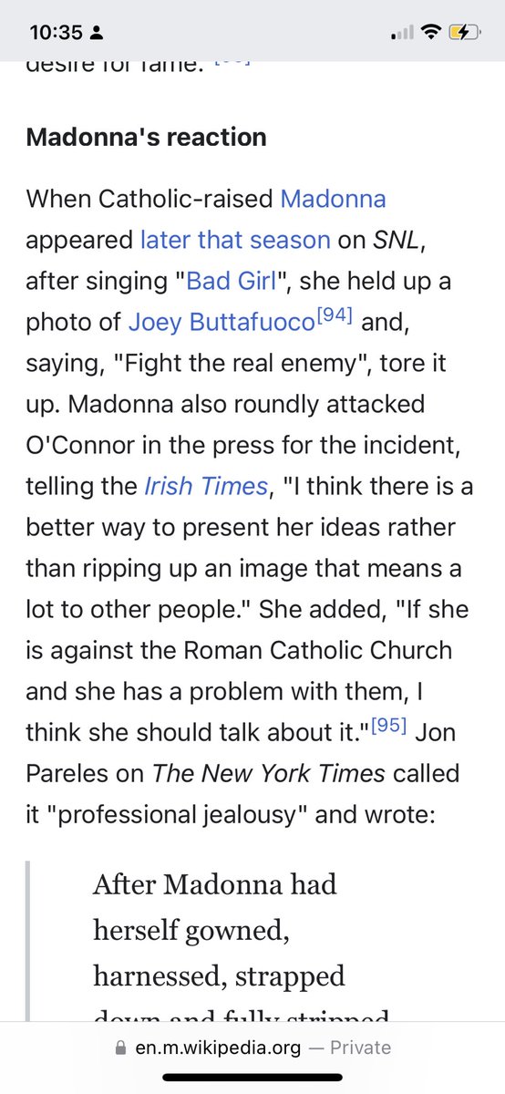 RT @kthalps: I forgot how awful Madonna was to Sinead O’Connor. https://t.co/w6DUbng2Ha