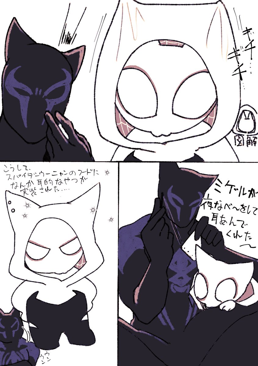 #SpiderManAcrossTheSpiderVerse
 #MiguelOHara #GwenStacy 

The story behind cat ears hoodie 