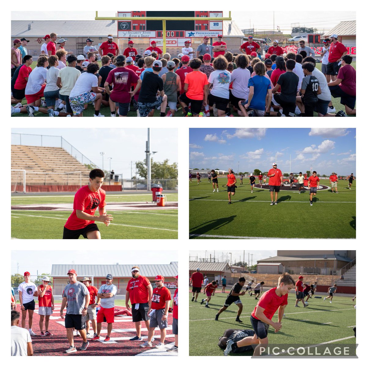 BillieFootball's tweet image. Day 1 of our 7th, 8th and 9th grade camp was a HUGE success. Lots of guys putting in hard work to get ready for the season. Looking forward to 2 more days with this group. #WorkToWin @billiesports