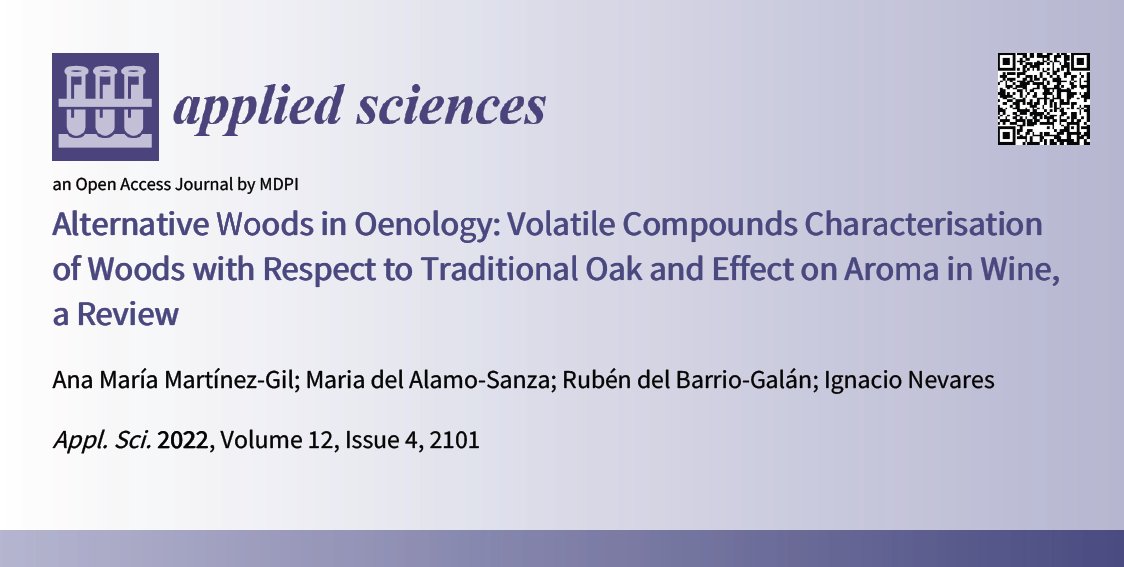 Applsci's tweet photo. 📢 Read our Review paper

📚 Alternative #Woods in #Oenology: #VolatileCompounds Characterisation of Woods with Respect to Traditional #Oak and Effect on #Aroma in #Wine, a Review 
🔗 https://t.co/rFhy3VrI6n
👨‍🔬 by Prof. Dr. Ana María Martínez-Gil et al.
🏫 @UVa_es

#openaccess https://t.co/0jduavpAju
