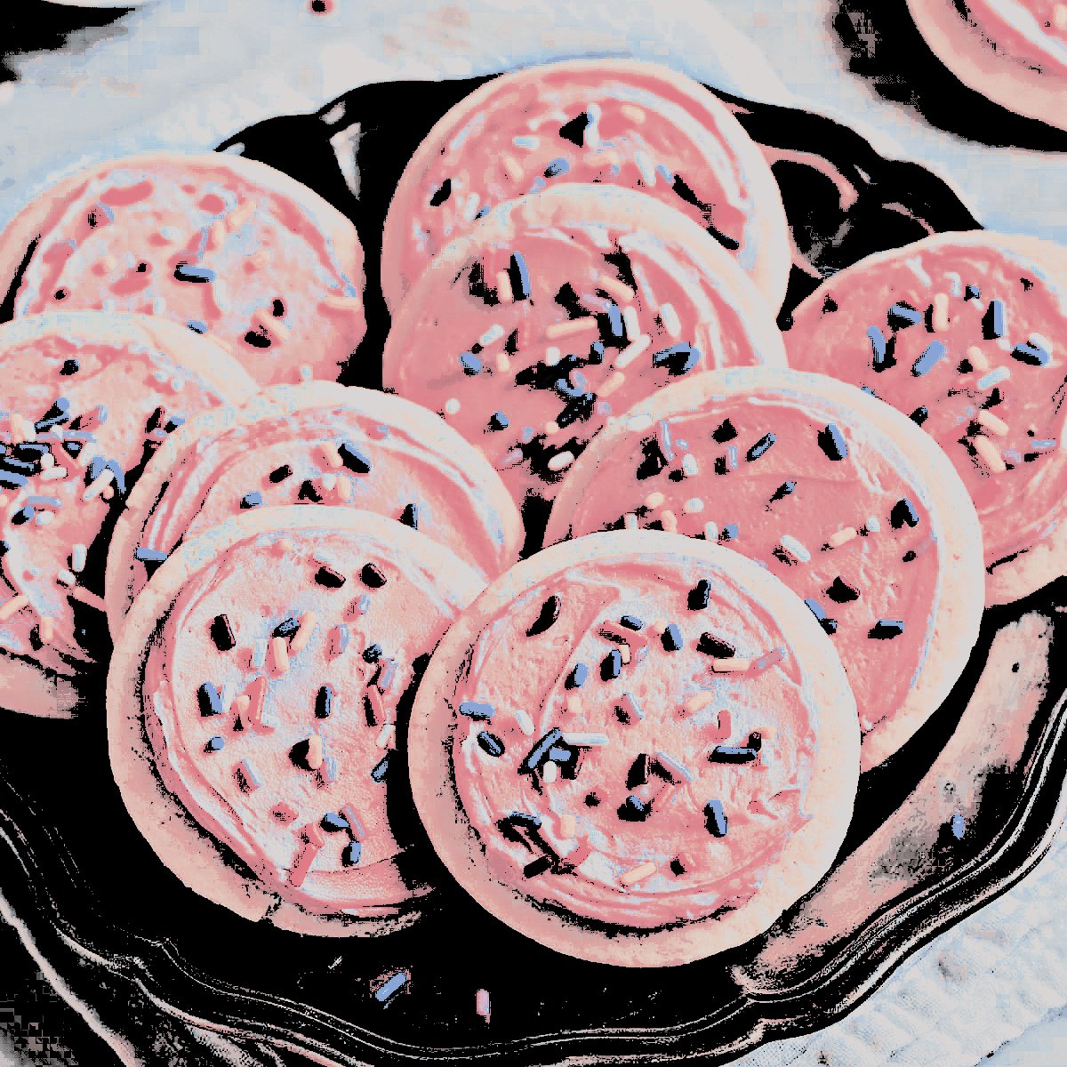 bluplastique's tweet photo. ⠀
〝   𝐀𝐇𝐀!   there  it  is!   cookies!
   I  assumed  you wanted them
   to  be  pink,   right? well, here
   here  it  is.   〞
⠀ https://t.co/Qe3QShKBr5