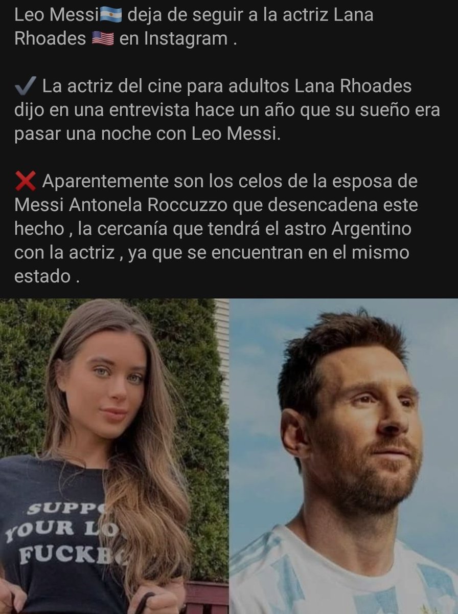 Rietealatortrix's tweet photo. Si Messi que es casi Dios tiene que dejar de seguir a sus amigas por los celos de la mujer que nos espera a nosotros simples mortales... 🥲 https://t.co/6p6LGKocwE