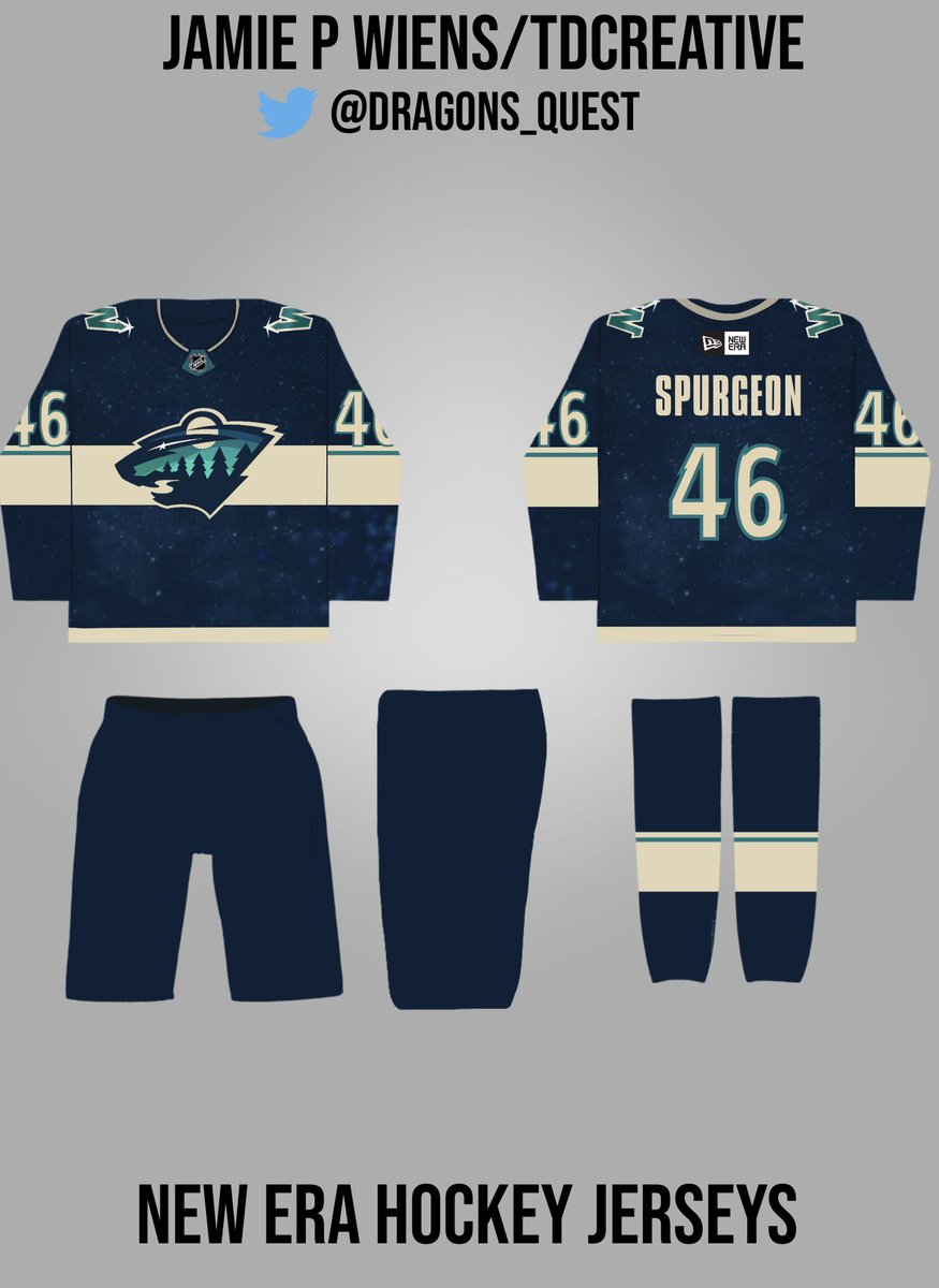 Dragons_Quest's tweet photo. @mnwild @NHL #gowildgo #mnwild This is one of the best jersey design’s. Making a night vs of the wild logo. I called this Jersey the Aura jersey cause I want to make it look like Aura Borealis aka the Northern Lights. https://t.co/sZw2XRKa7Y