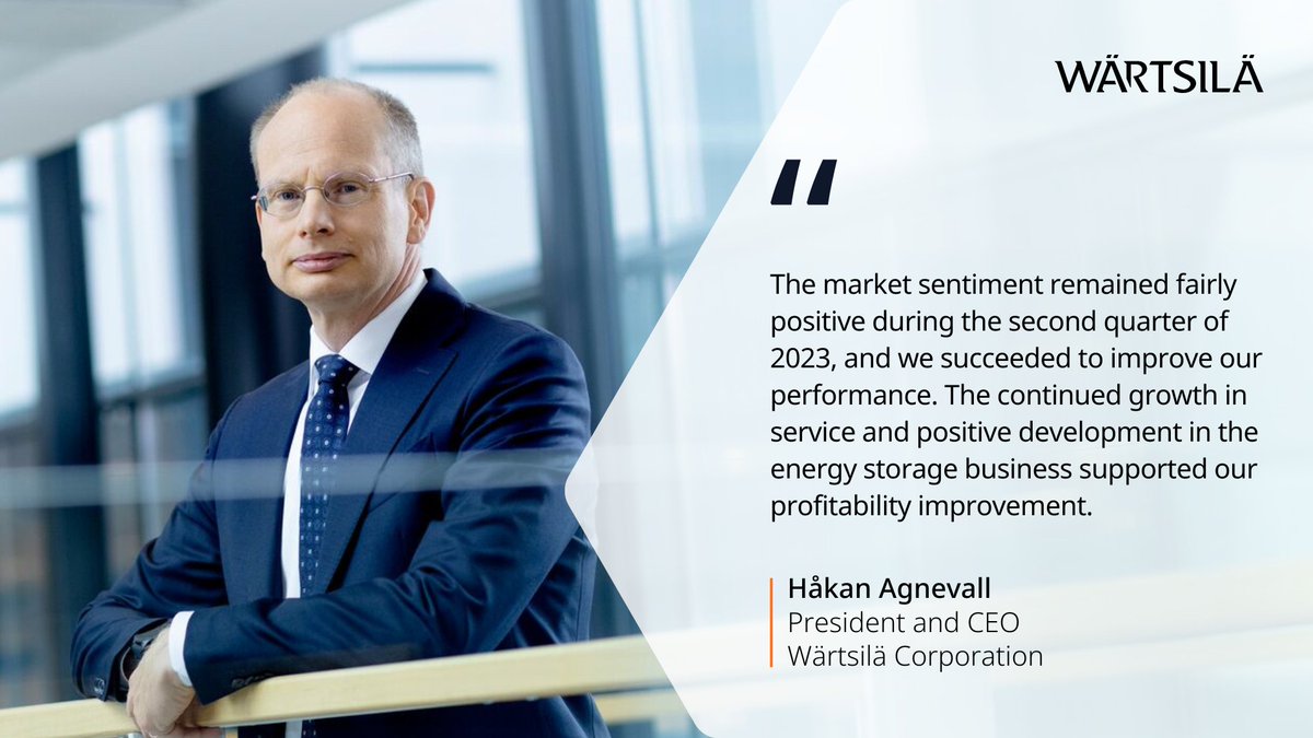 wartsilacorp's tweet photo. #InCaseYouMissedIt
Here are the key messages & Q&A on our Half-year financial report January-June 2023.
Read on in our latest IR blog: https://t.co/4QzAhtWhU2
#InvestorRelations #FinancialReport #IRblog https://t.co/fQDdrLk1vn