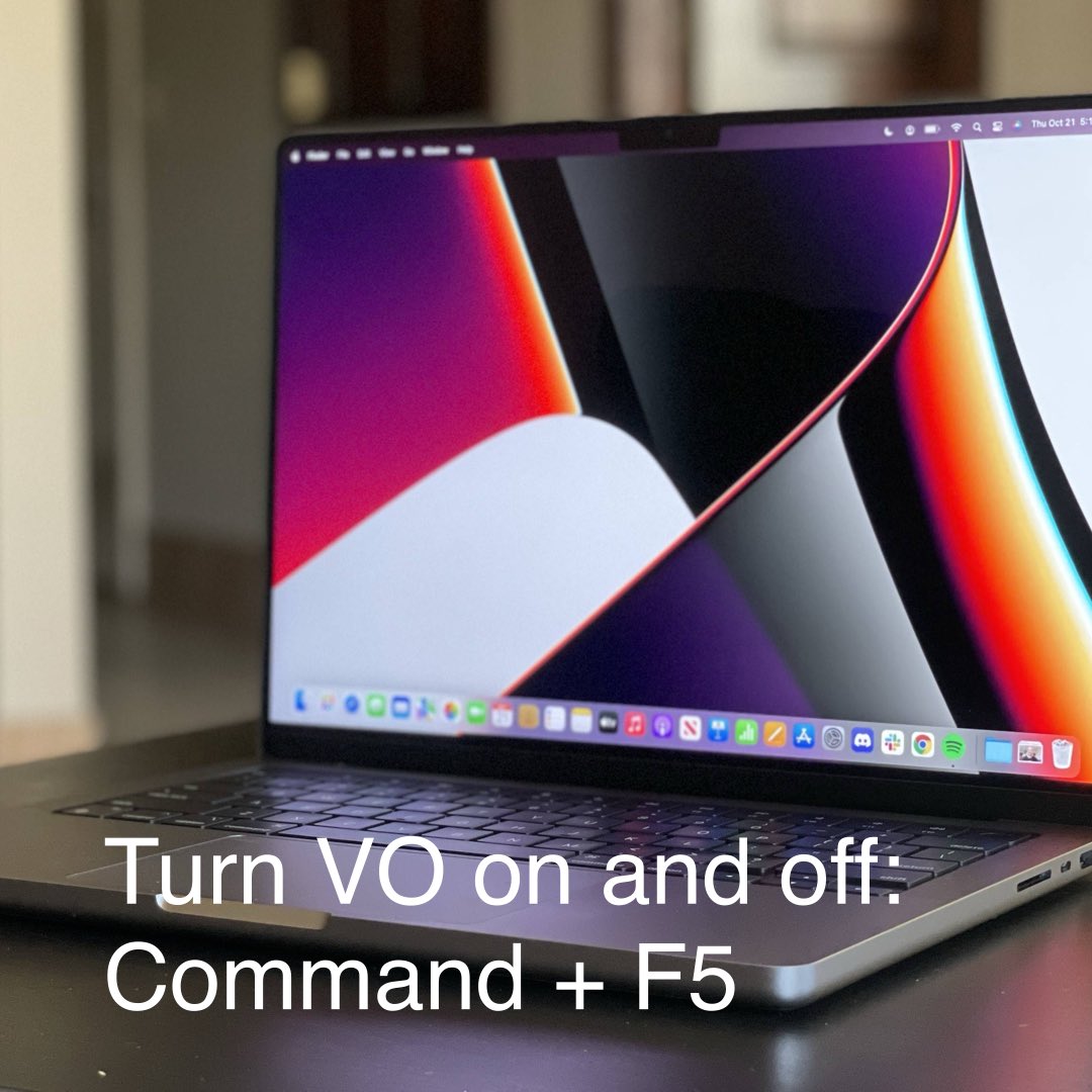 Turn voice over on and off.  Command +f5 #blindness #accessibility #visionimpaired #blindawareness
