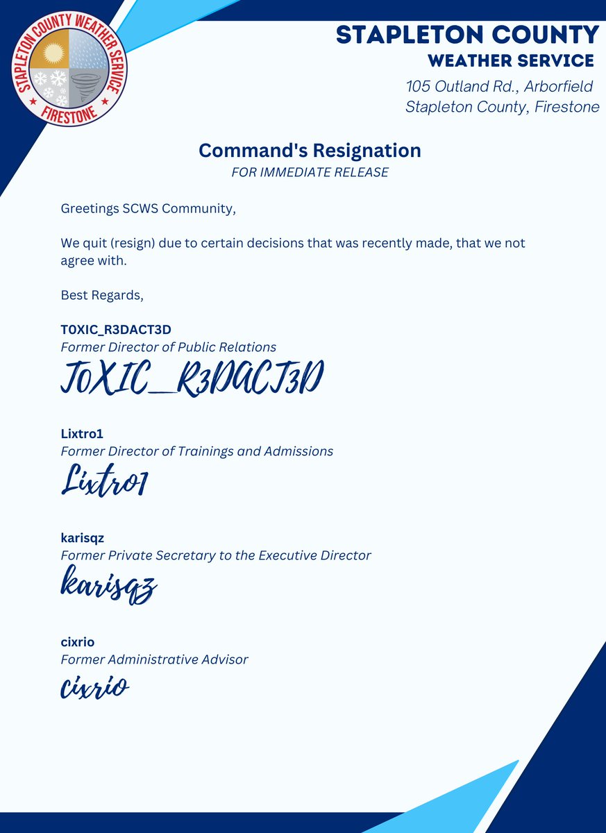 Stapleton County Weather Service (@firestonescws) on Twitter photo 