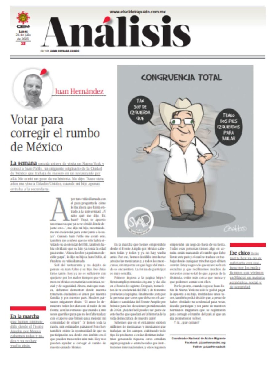 Conofam_Mx's tweet photo. Mexicanos en el Exterior: Votar para corregir el rumbo de México en el https://t.co/VdyaC0G935 https://t.co/yUeYGz183k… https://t.co/96vp8YPw5P