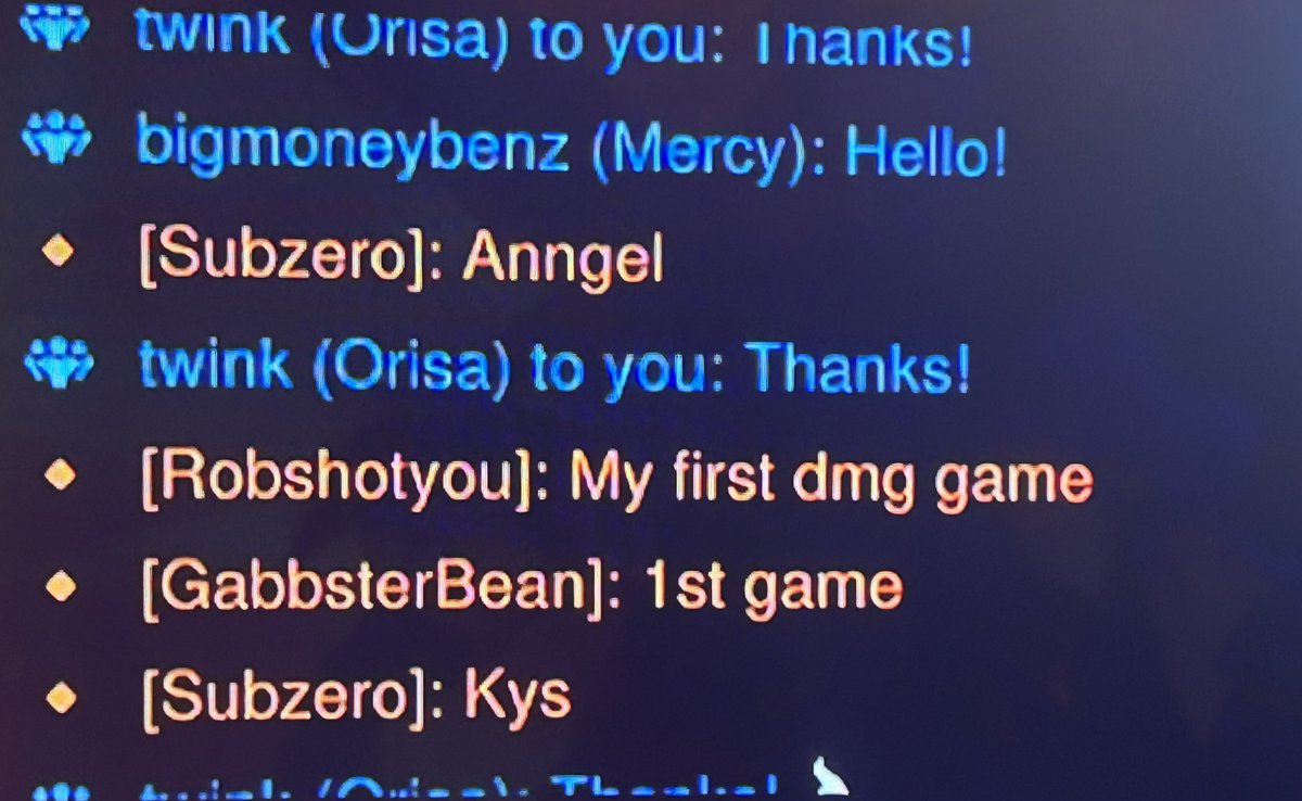 anns_glam's tweet photo. I love being called slurs and being told to delete myself🌝 classic overwatch 😀 https://t.co/2U1aYGSJ5F
