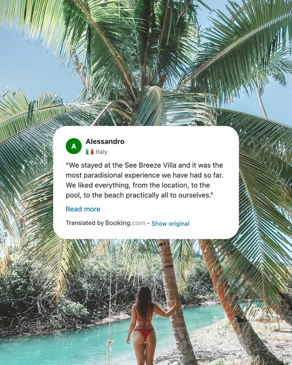 Savasiisland's tweet photo. Sometimes things get lost in translation - but the love for Savasi rings loud and clear ☺️ ✨ Our reviewers just can't help but rave about their stay #SavasiStorytellers https://t.co/bGhHDGLIn7