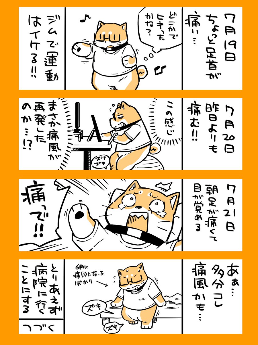 足首が痛くなった話 1/2 